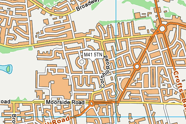 M41 5TN map - OS VectorMap District (Ordnance Survey)