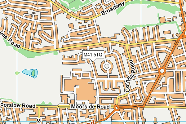 M41 5TQ map - OS VectorMap District (Ordnance Survey)