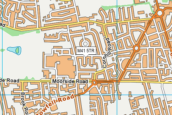 M41 5TR map - OS VectorMap District (Ordnance Survey)