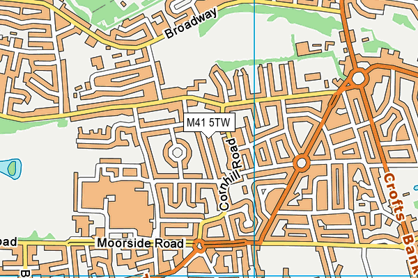 M41 5TW map - OS VectorMap District (Ordnance Survey)