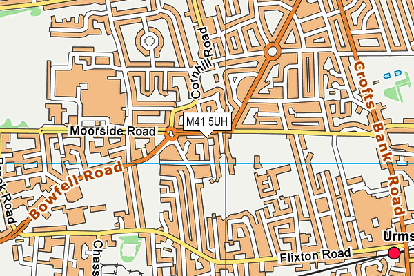 M41 5UH map - OS VectorMap District (Ordnance Survey)