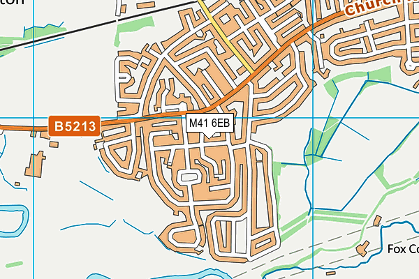 M41 6EB map - OS VectorMap District (Ordnance Survey)