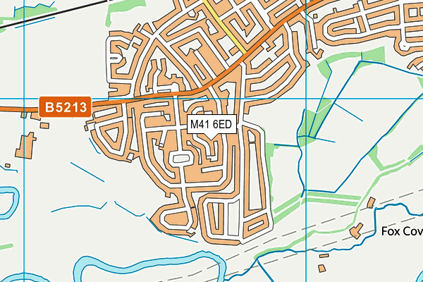 M41 6ED map - OS VectorMap District (Ordnance Survey)