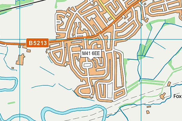 M41 6EE map - OS VectorMap District (Ordnance Survey)