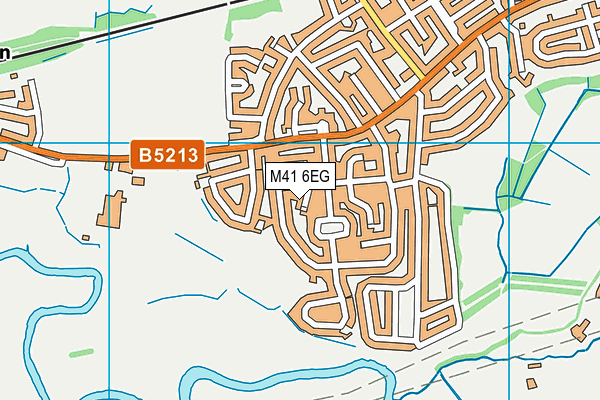 M41 6EG map - OS VectorMap District (Ordnance Survey)