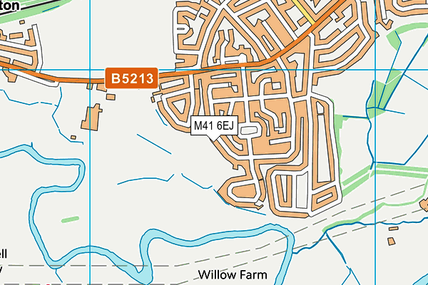 M41 6EJ map - OS VectorMap District (Ordnance Survey)