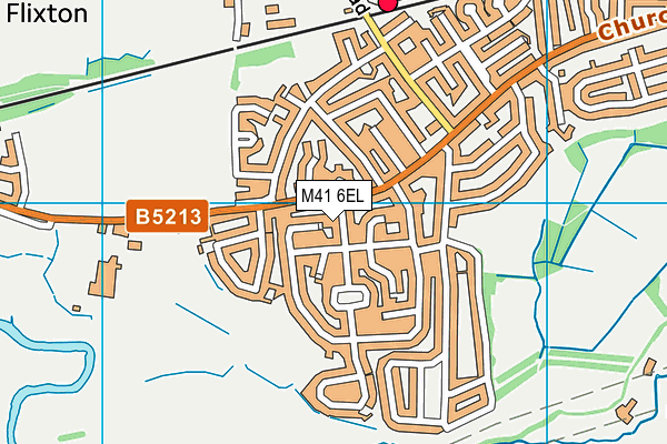 M41 6EL map - OS VectorMap District (Ordnance Survey)