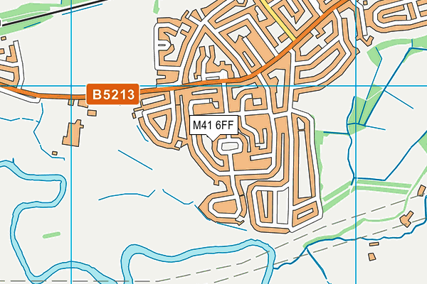 M41 6FF map - OS VectorMap District (Ordnance Survey)