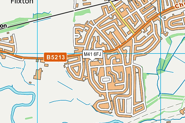M41 6FJ map - OS VectorMap District (Ordnance Survey)