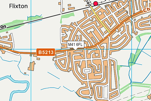 M41 6FL map - OS VectorMap District (Ordnance Survey)