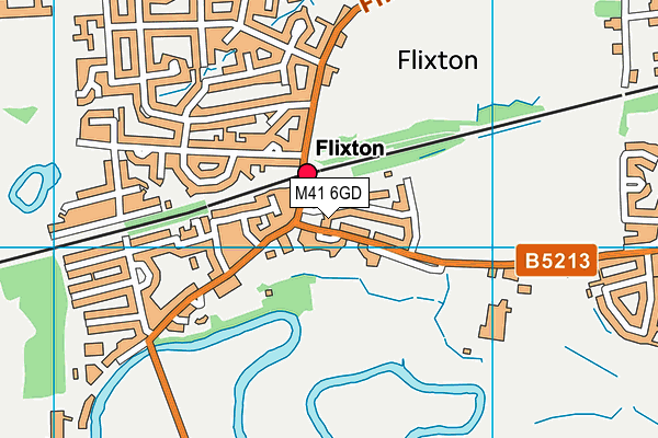 M41 6GD map - OS VectorMap District (Ordnance Survey)