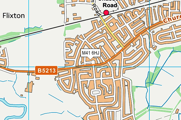 M41 6HJ map - OS VectorMap District (Ordnance Survey)