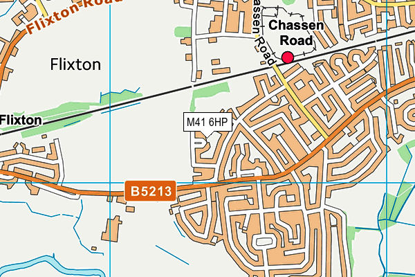 M41 6HP map - OS VectorMap District (Ordnance Survey)