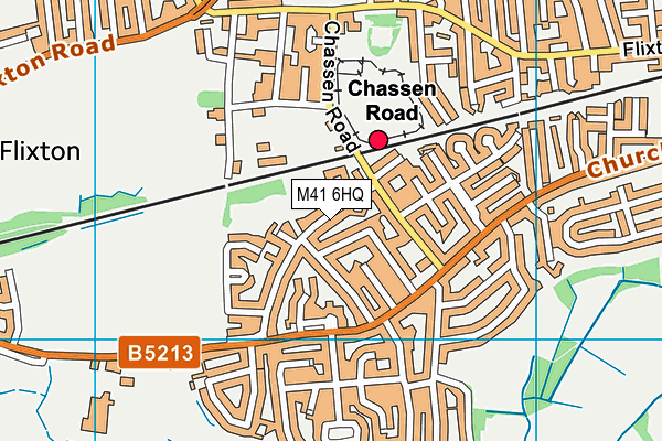 M41 6HQ map - OS VectorMap District (Ordnance Survey)