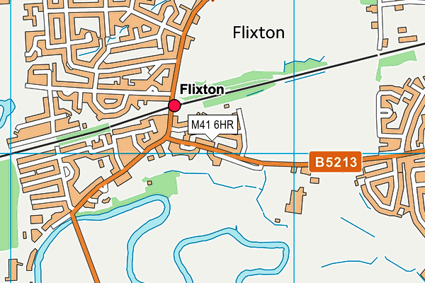 M41 6HR map - OS VectorMap District (Ordnance Survey)