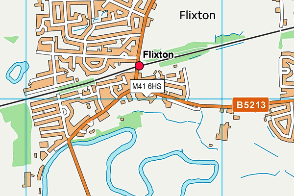 M41 6HS map - OS VectorMap District (Ordnance Survey)