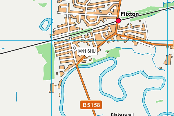 M41 6HU map - OS VectorMap District (Ordnance Survey)