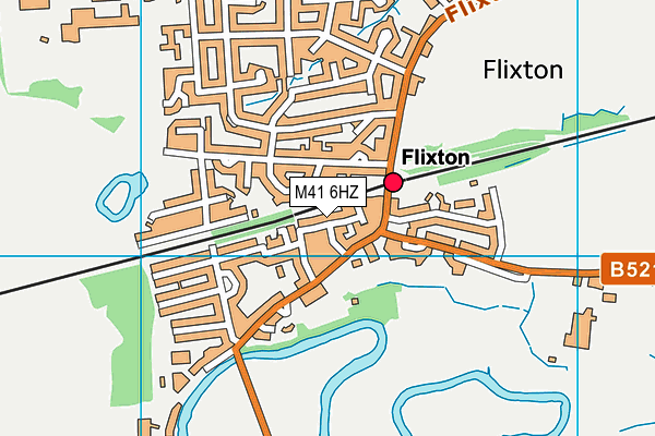 M41 6HZ map - OS VectorMap District (Ordnance Survey)