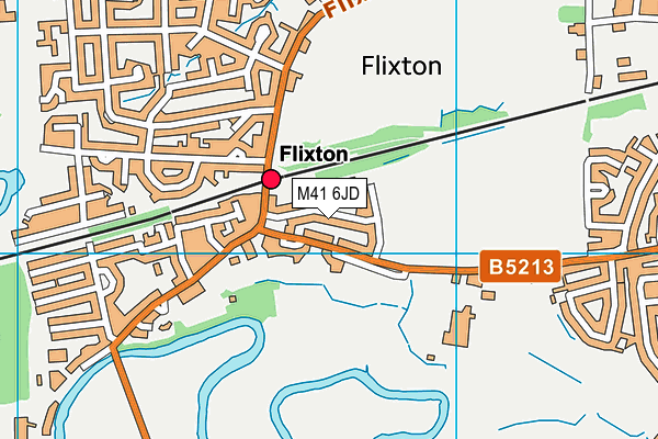 M41 6JD map - OS VectorMap District (Ordnance Survey)