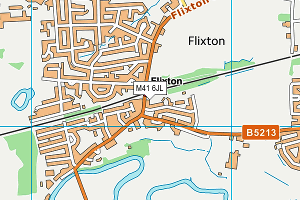 M41 6JL map - OS VectorMap District (Ordnance Survey)