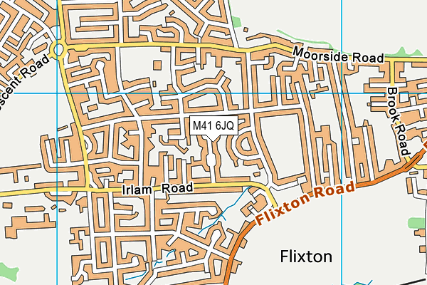 M41 6JQ map - OS VectorMap District (Ordnance Survey)