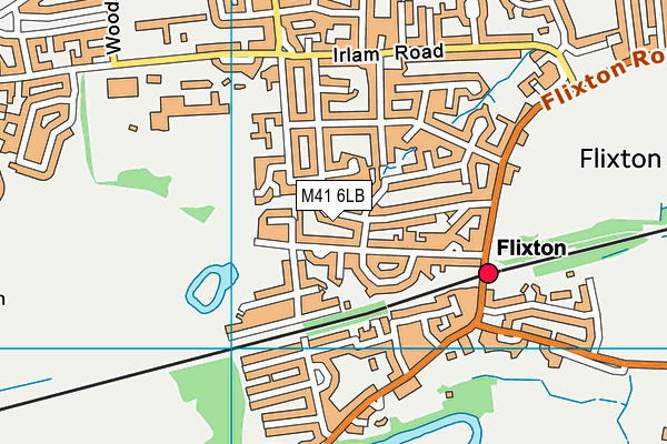 M41 6LB map - OS VectorMap District (Ordnance Survey)