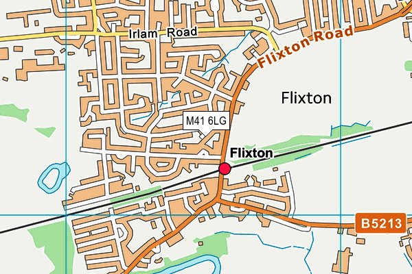 M41 6LG map - OS VectorMap District (Ordnance Survey)