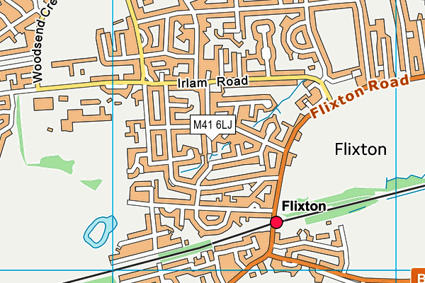 M41 6LJ map - OS VectorMap District (Ordnance Survey)