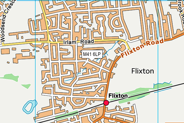 M41 6LP map - OS VectorMap District (Ordnance Survey)