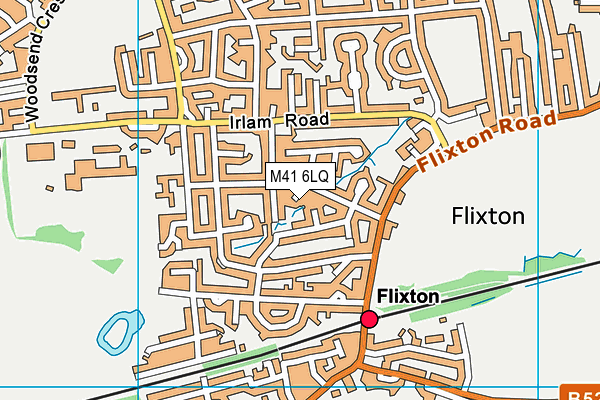 M41 6LQ map - OS VectorMap District (Ordnance Survey)