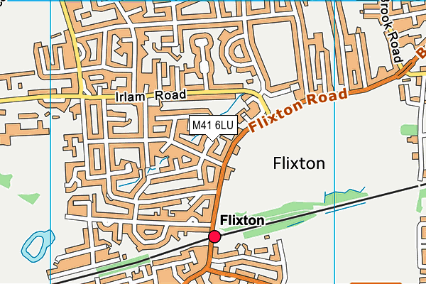 M41 6LU map - OS VectorMap District (Ordnance Survey)