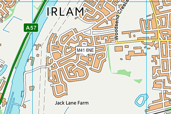 M41 6NE map - OS VectorMap District (Ordnance Survey)