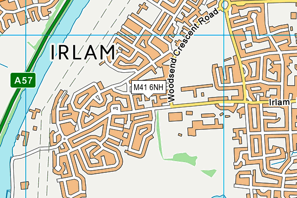 M41 6NH map - OS VectorMap District (Ordnance Survey)