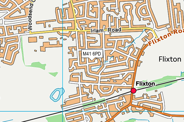 M41 6PD map - OS VectorMap District (Ordnance Survey)