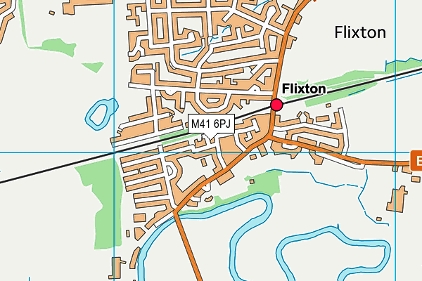 M41 6PJ map - OS VectorMap District (Ordnance Survey)