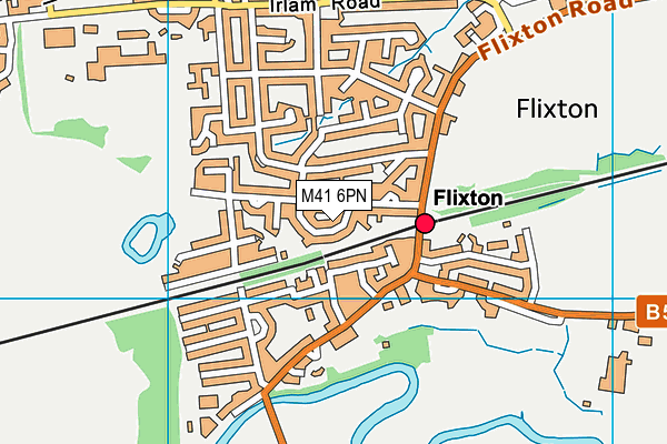 M41 6PN map - OS VectorMap District (Ordnance Survey)