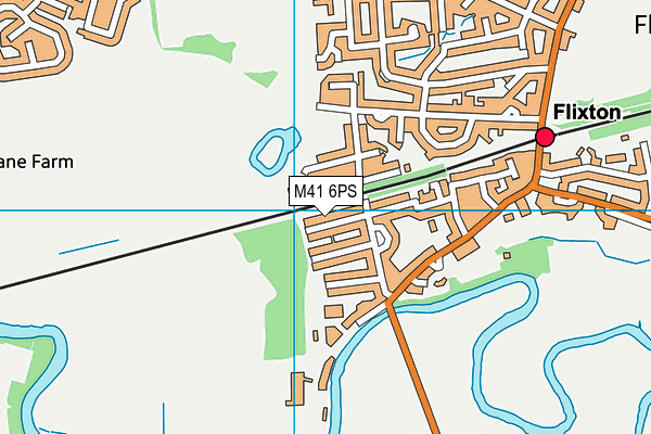 M41 6PS map - OS VectorMap District (Ordnance Survey)