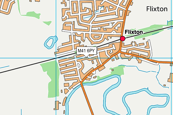 M41 6PY map - OS VectorMap District (Ordnance Survey)