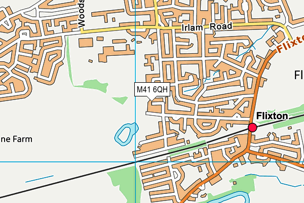 M41 6QH map - OS VectorMap District (Ordnance Survey)