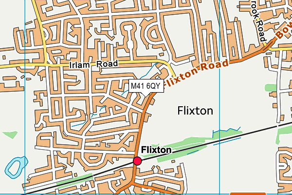 M41 6QY map - OS VectorMap District (Ordnance Survey)