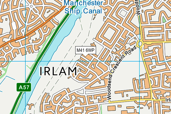 M41 6WP map - OS VectorMap District (Ordnance Survey)