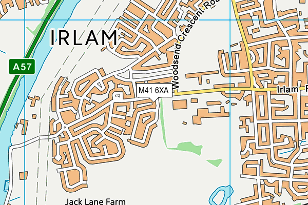 M41 6XA map - OS VectorMap District (Ordnance Survey)