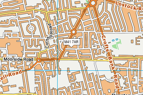 M41 7AR map - OS VectorMap District (Ordnance Survey)