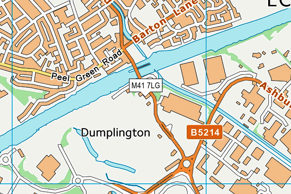 M41 7LG map - OS VectorMap District (Ordnance Survey)