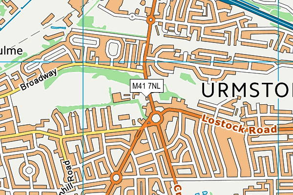 M41 7NL map - OS VectorMap District (Ordnance Survey)