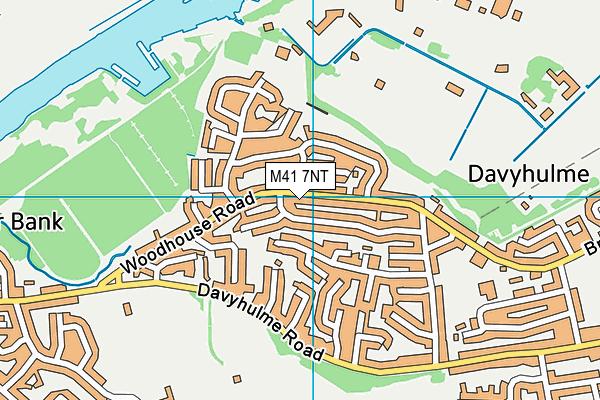 M41 7NT map - OS VectorMap District (Ordnance Survey)