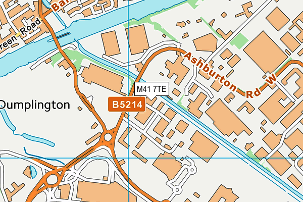 Vibe Personal Training Studio (Trafford Park) (Closed) map (M41 7TE) - OS VectorMap District (Ordnance Survey)
