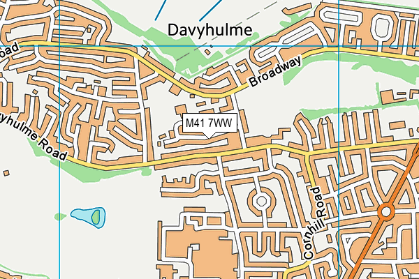 Woodhouse Primary School map (M41 7WW) - OS VectorMap District (Ordnance Survey)