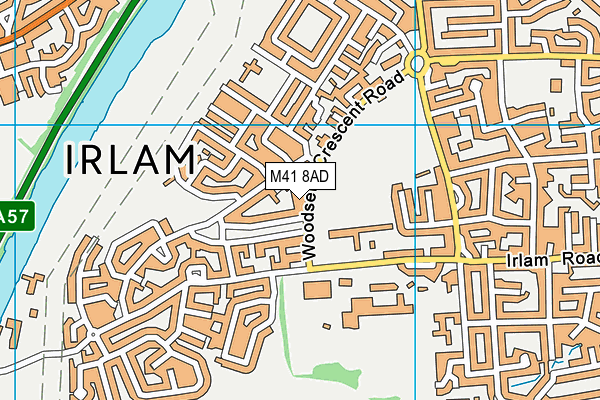 M41 8AD map - OS VectorMap District (Ordnance Survey)