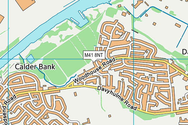 M41 8NT map - OS VectorMap District (Ordnance Survey)